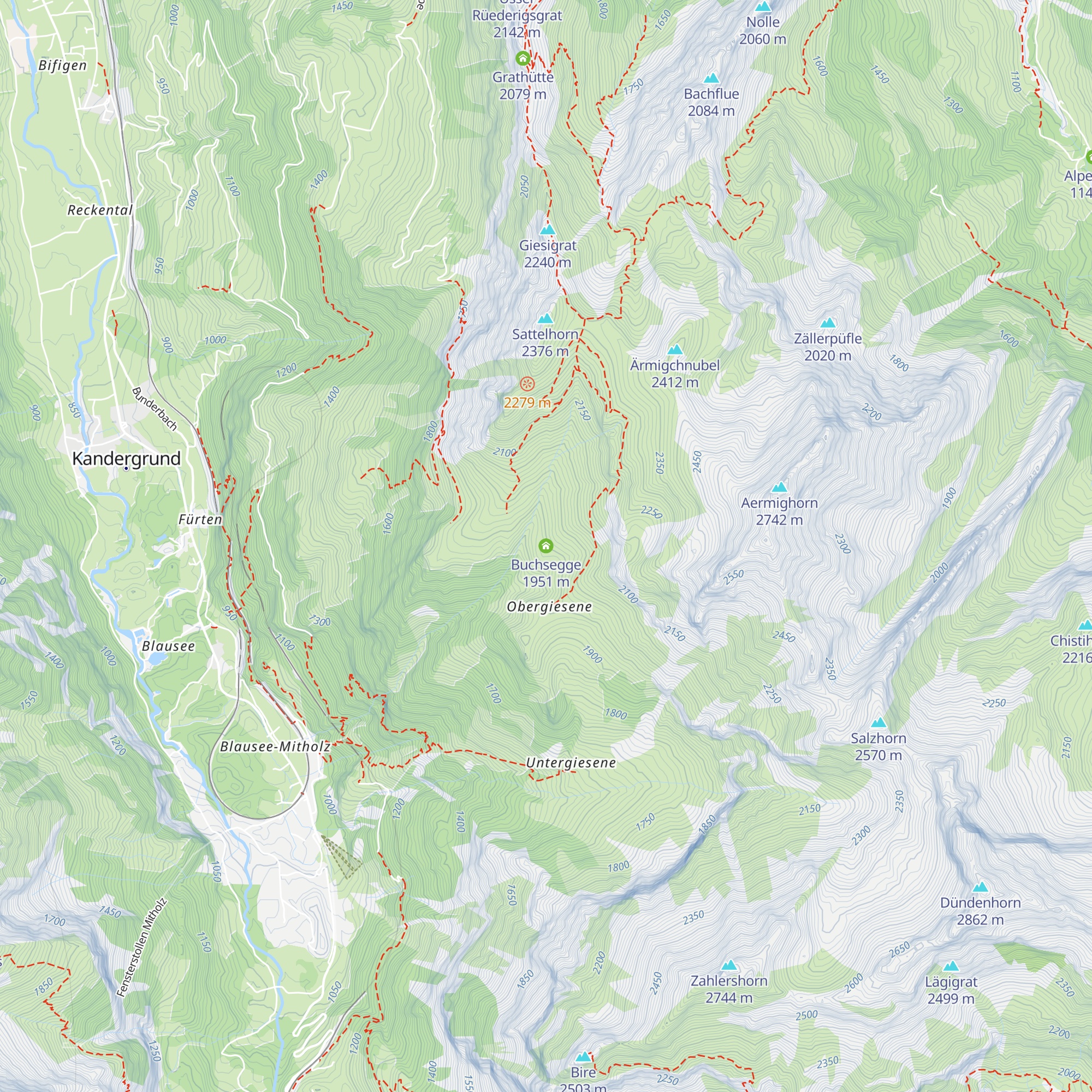 Buchsegge map