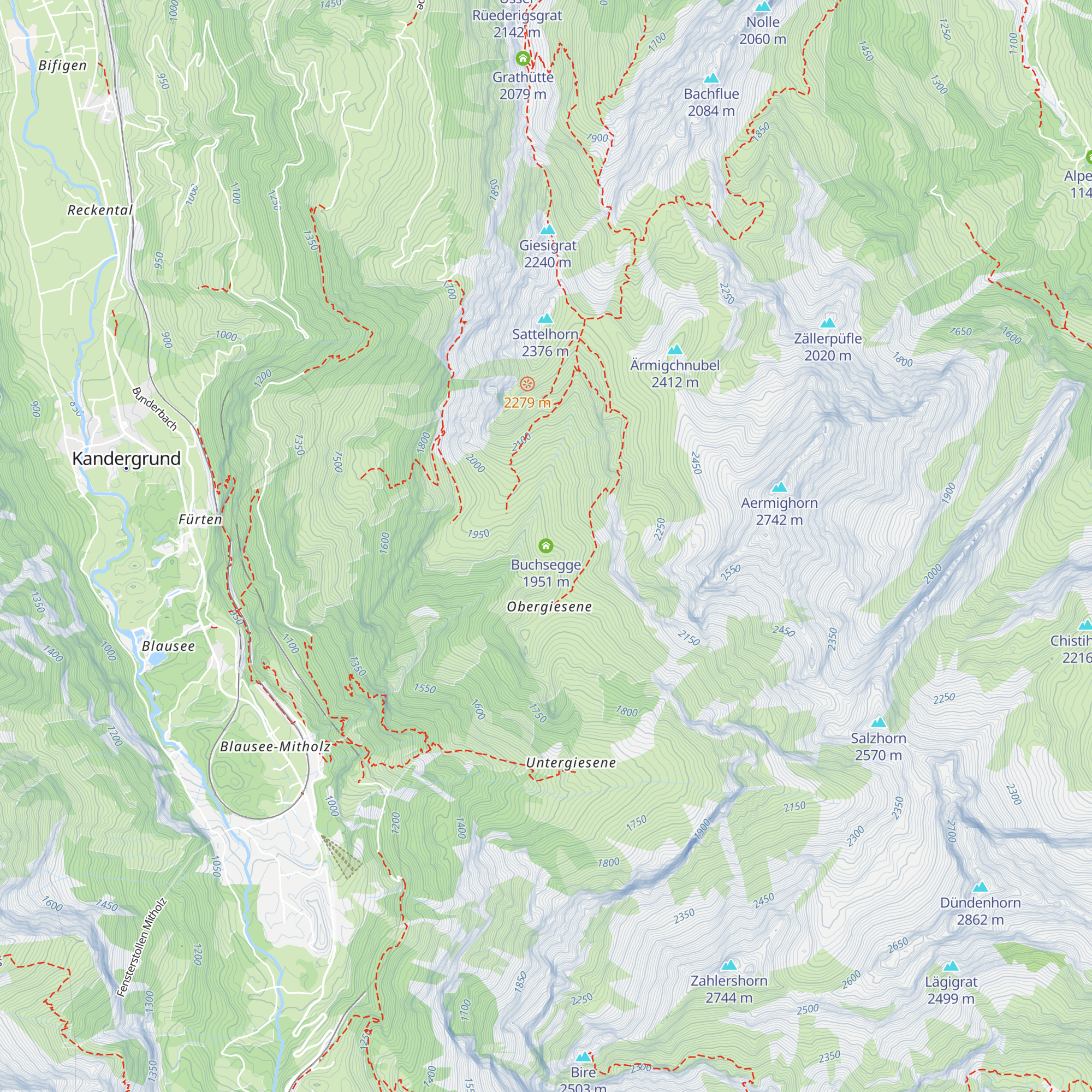 Buchsegge map