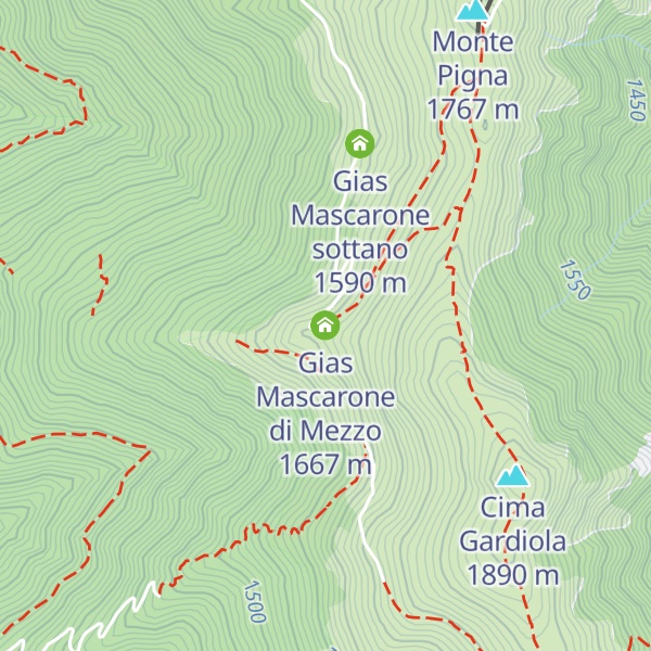 Map of Gias Mascarone di Mezzo