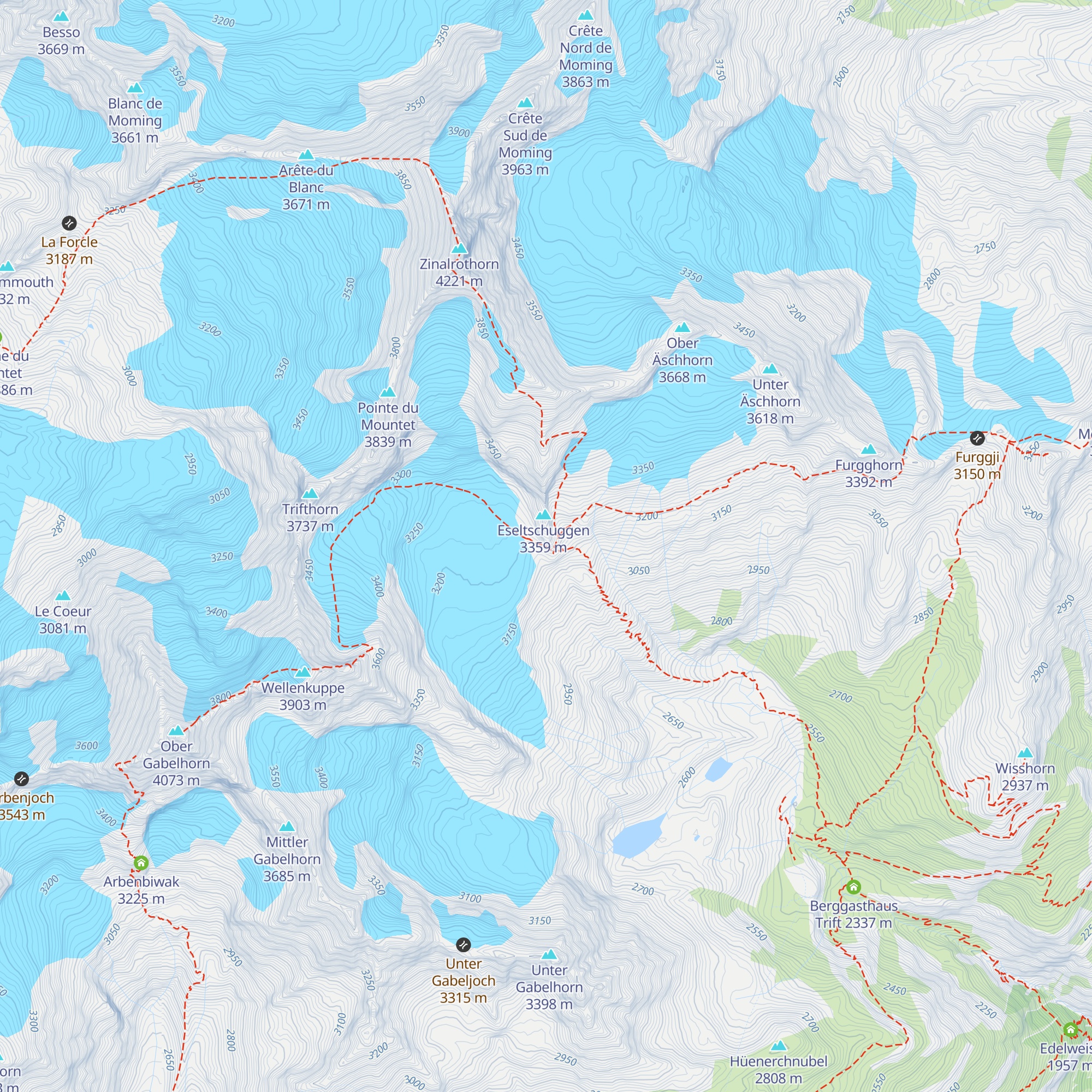 Winterhütte map