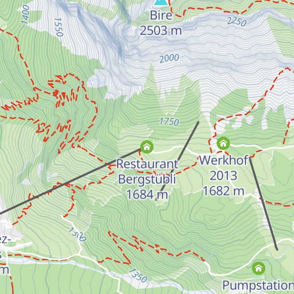 Map of Restaurant Bergstübli