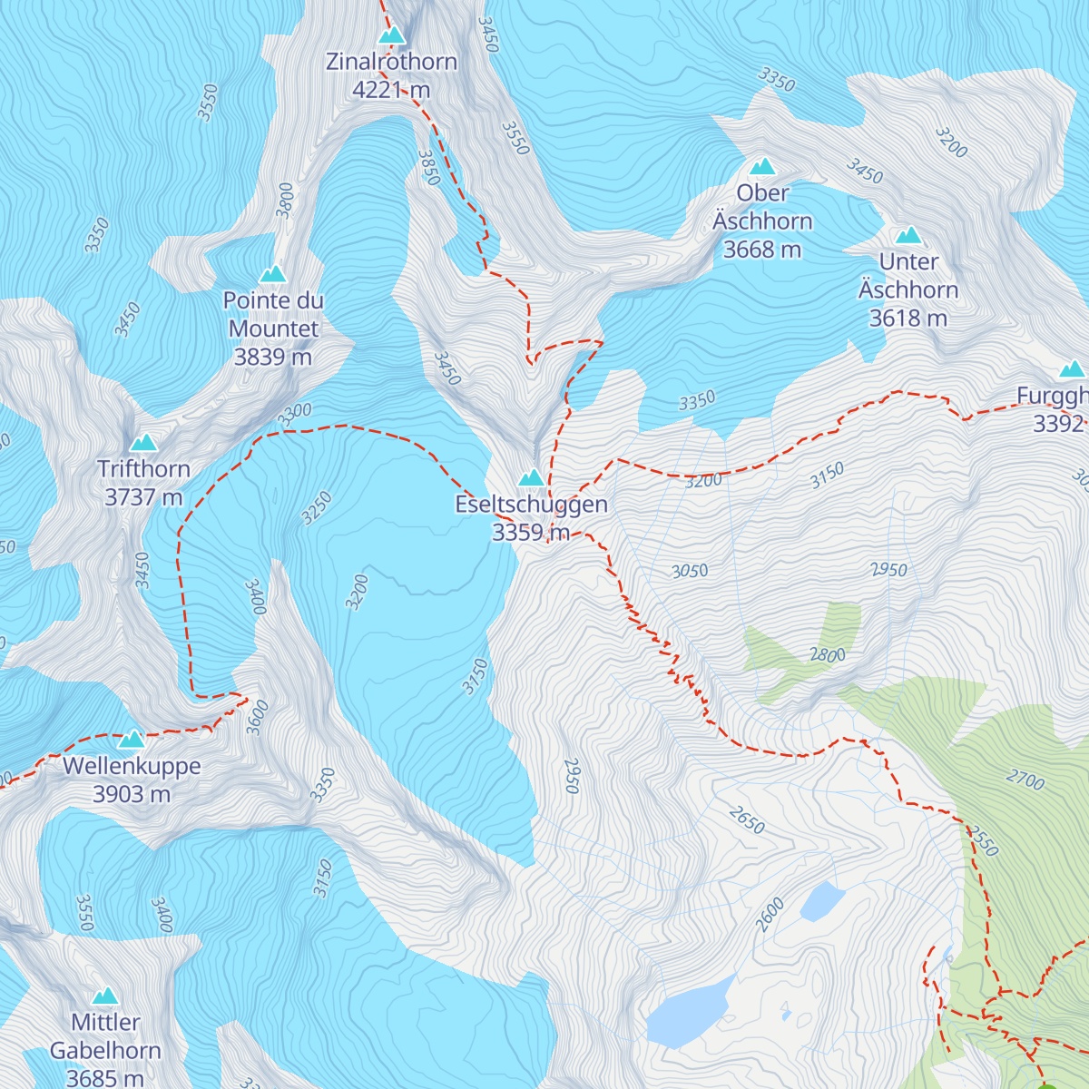 Rothornhütte map