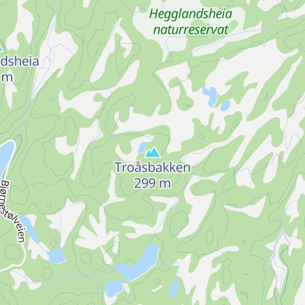 Map of Troåsbakken