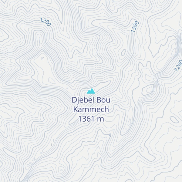 Map of Djebel Bou Kammech