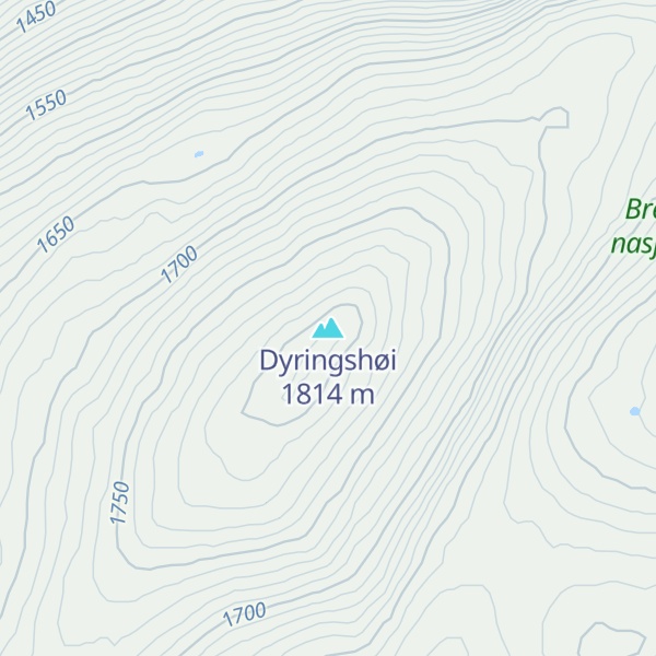 Map of Dyringshøi