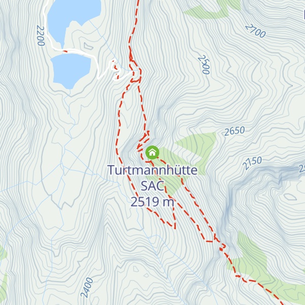 Map of Turtmannhütte SAC
