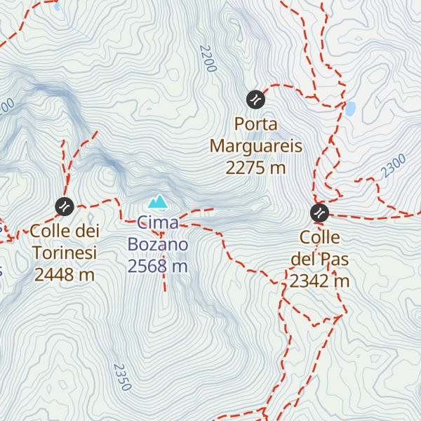 Map of Punta Emma
