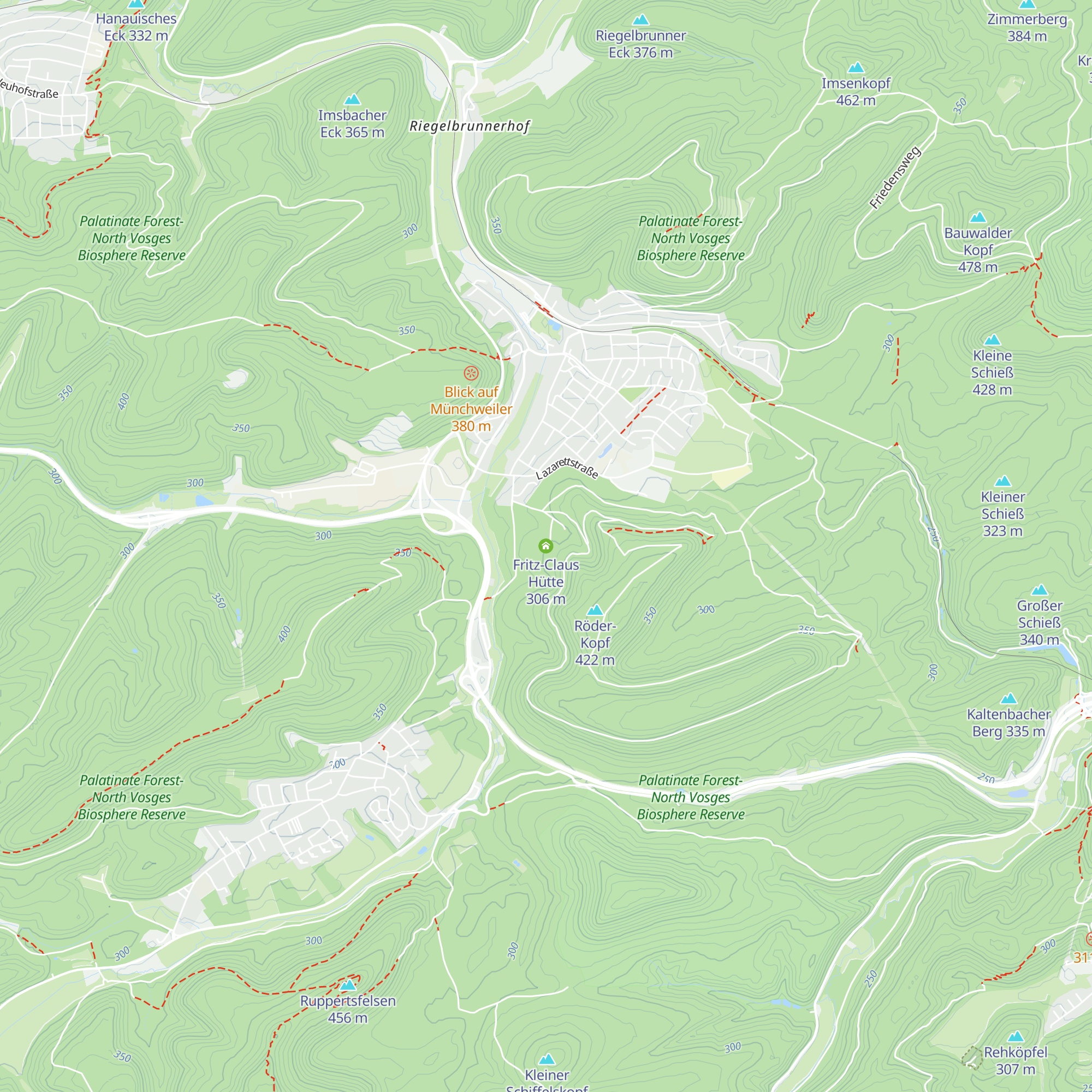 Fritz-Claus Hütte map
