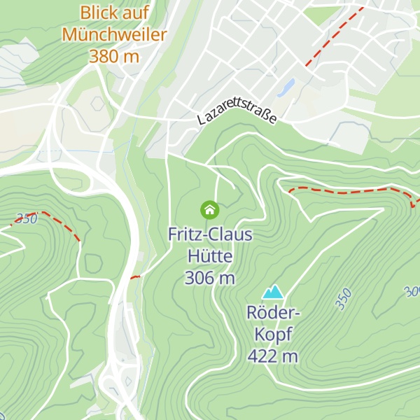 Map of Fritz-Claus Hütte