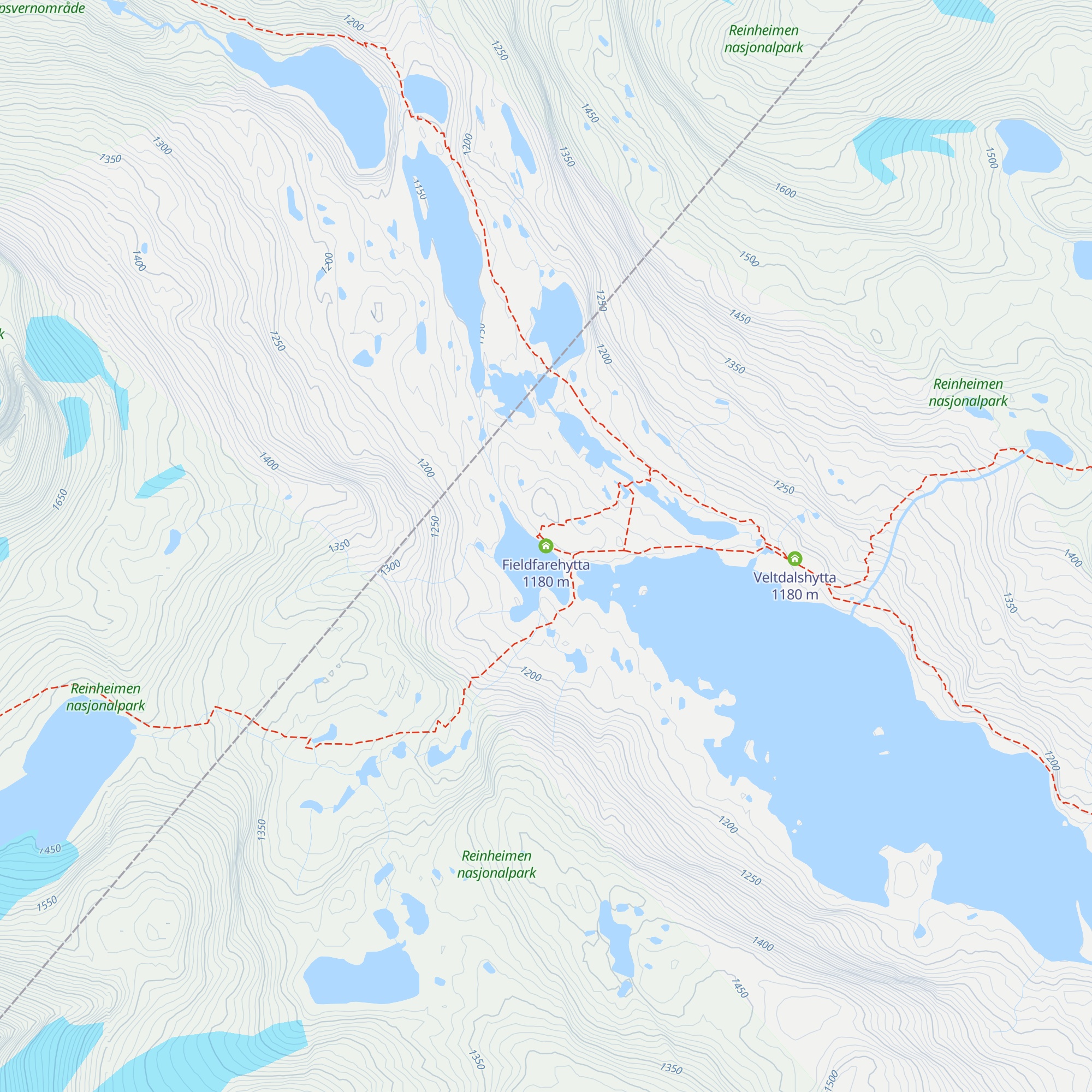 Fieldfarehytta map