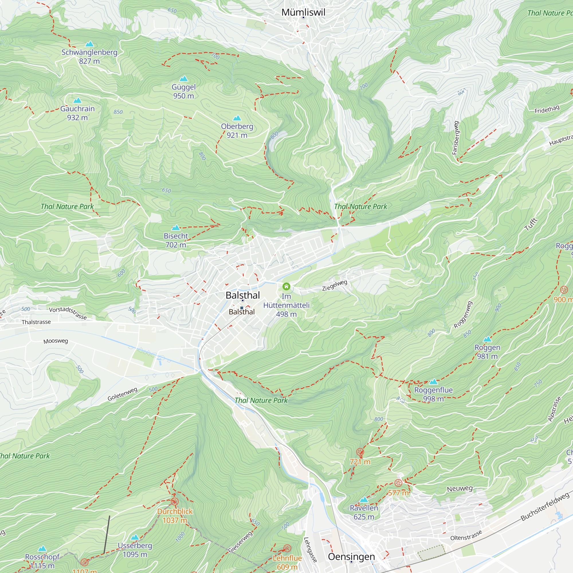 Im Hüttenmätteli map