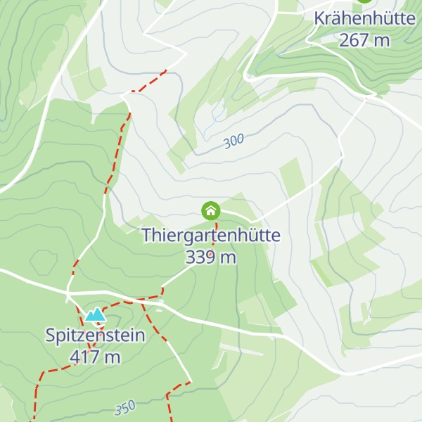 Map of Thiergartenhütte