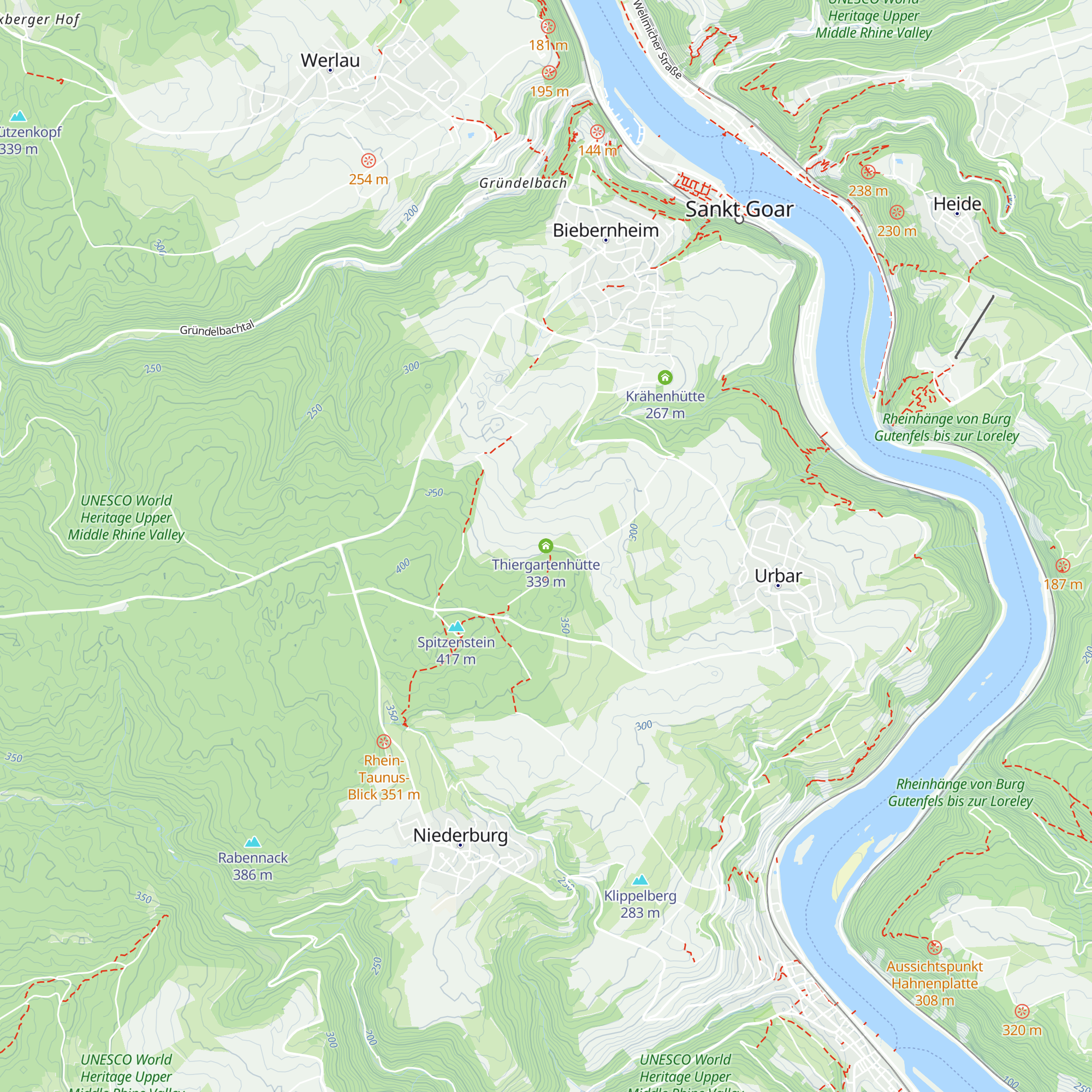 Thiergartenhütte map