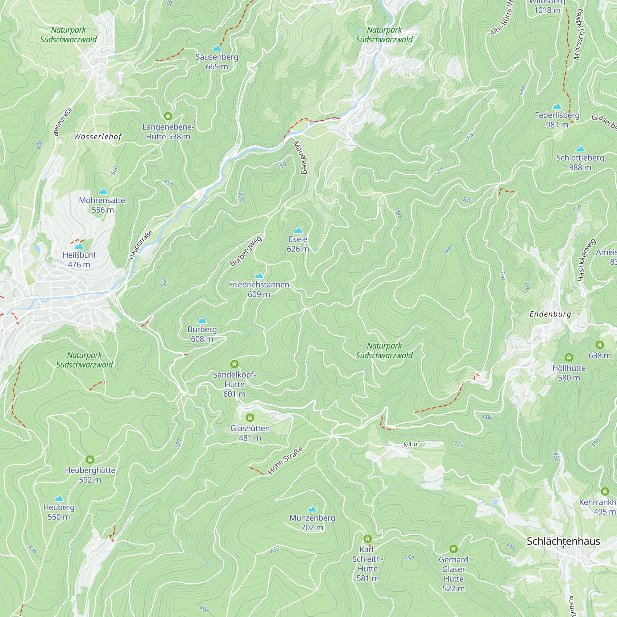Rehhütte map