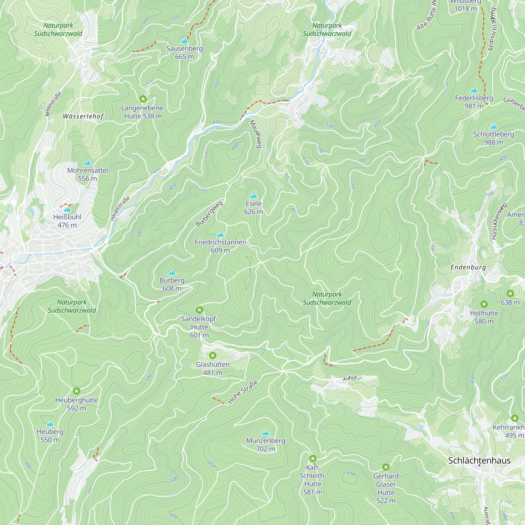 Rehhütte map