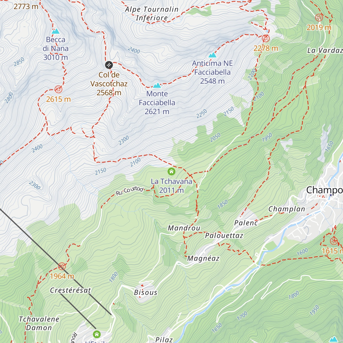 La Tchavana map