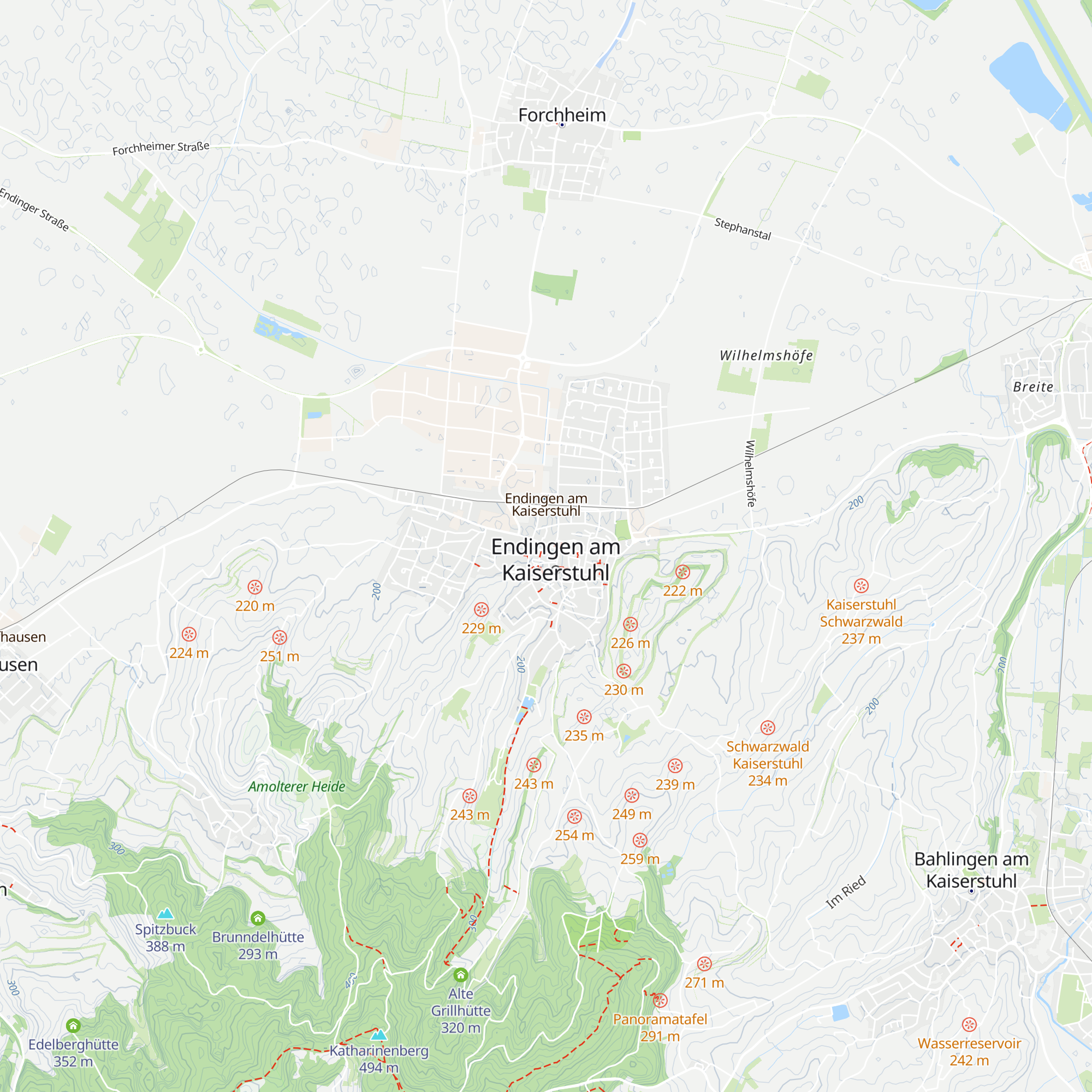 Touristinformation Endingen map