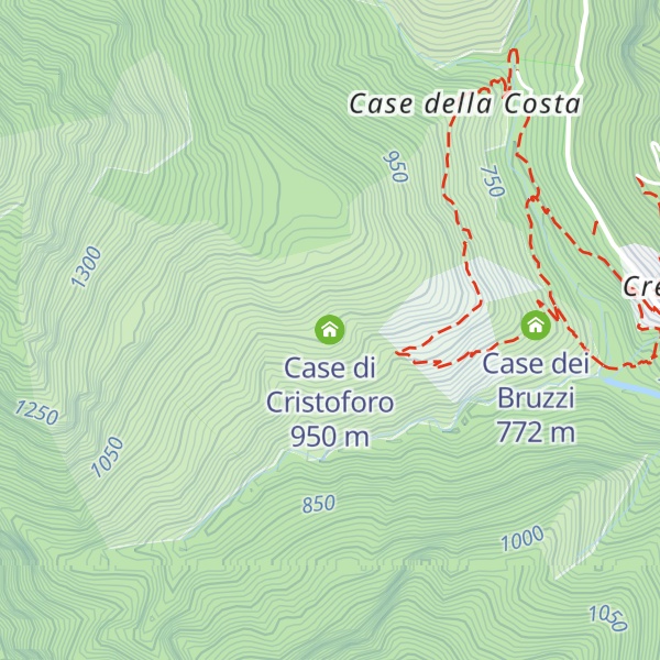 Map of Case di Cristoforo