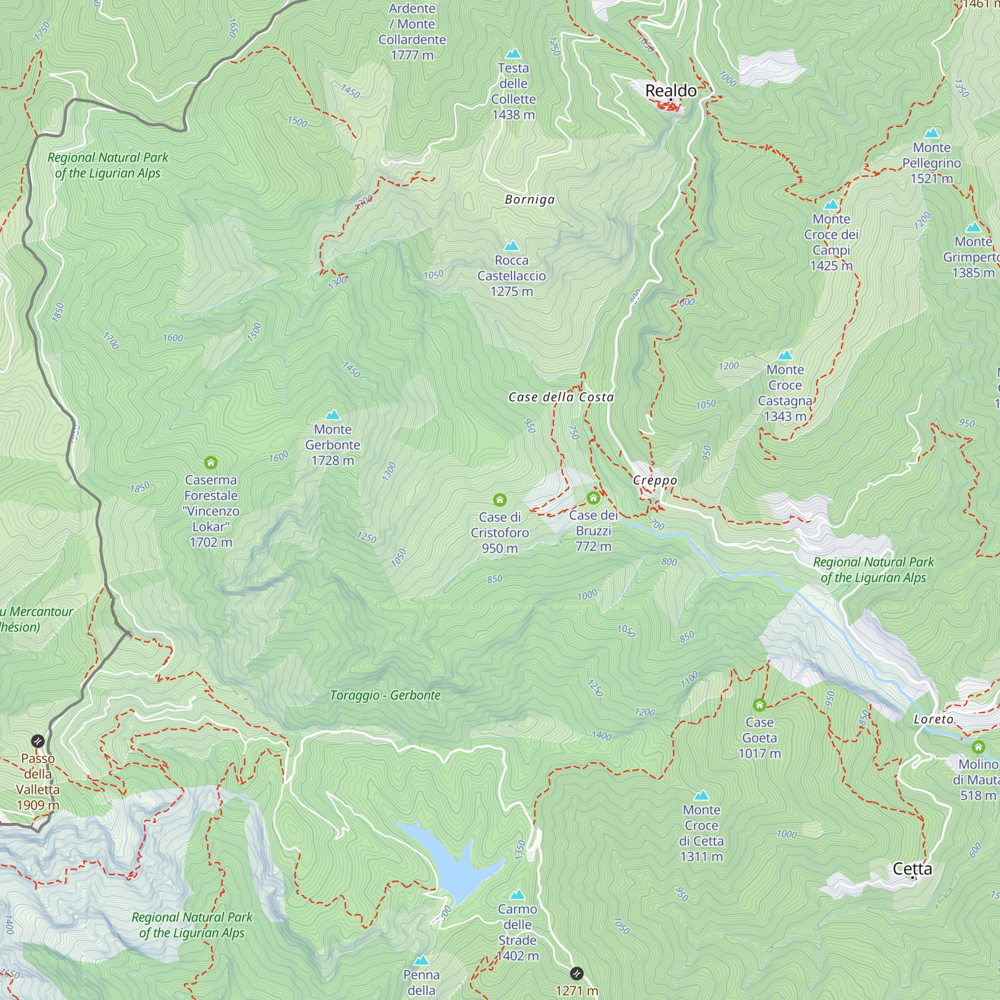 Case di Cristoforo map