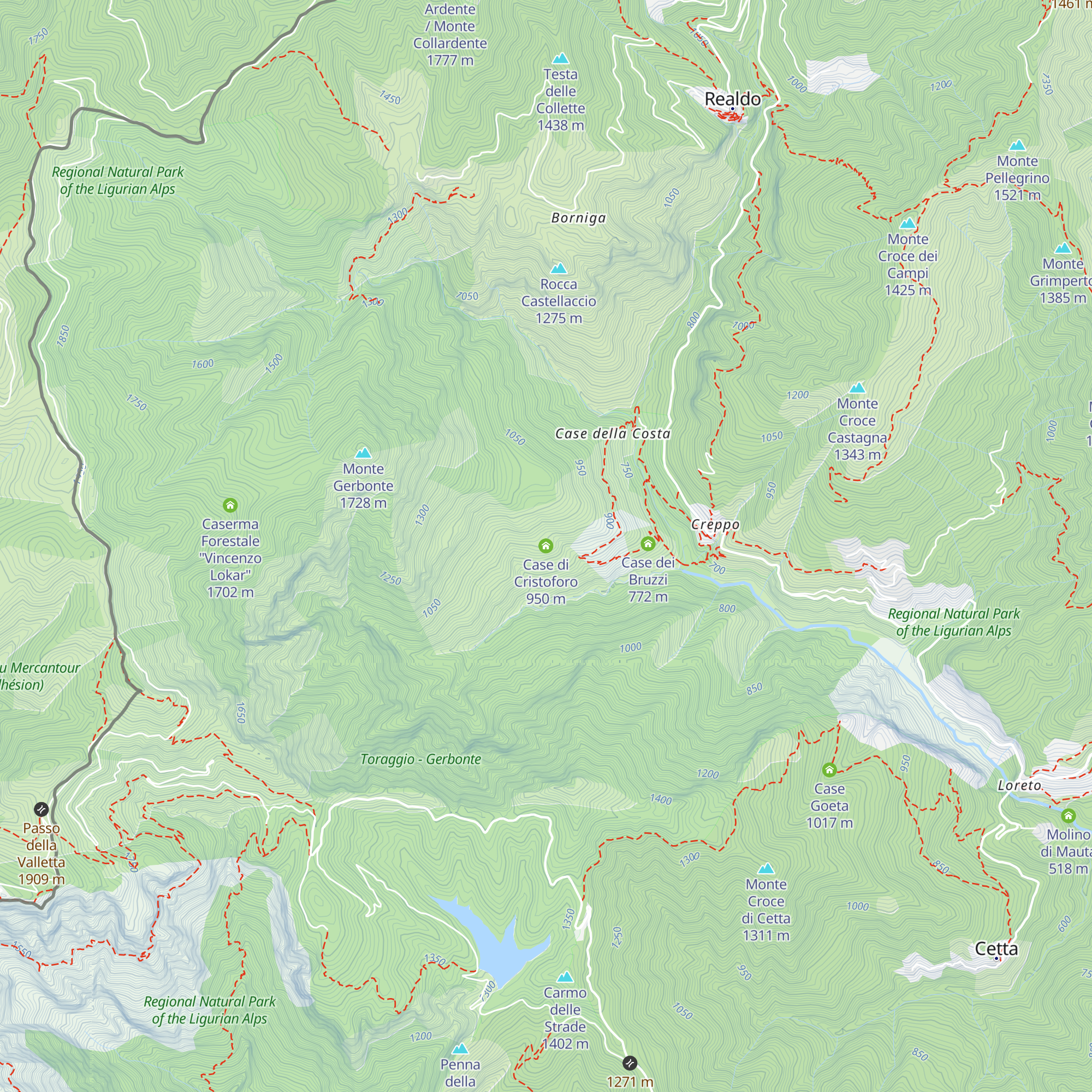 Case di Cristoforo map
