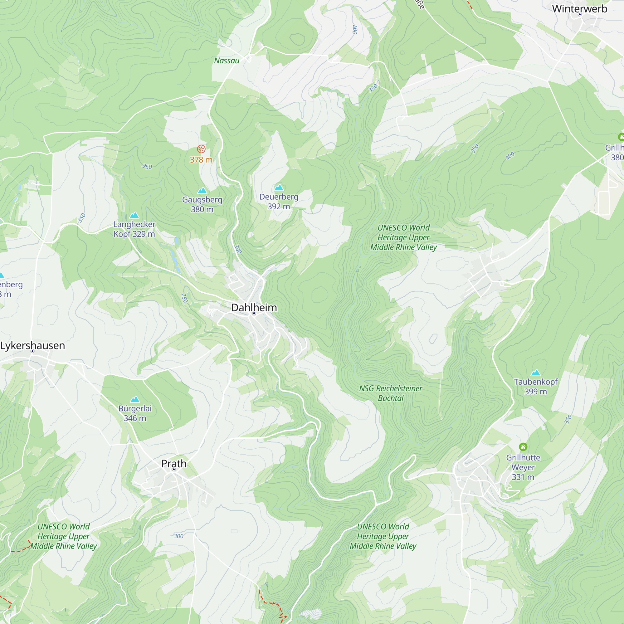 Schutzhütte Dahlheim map