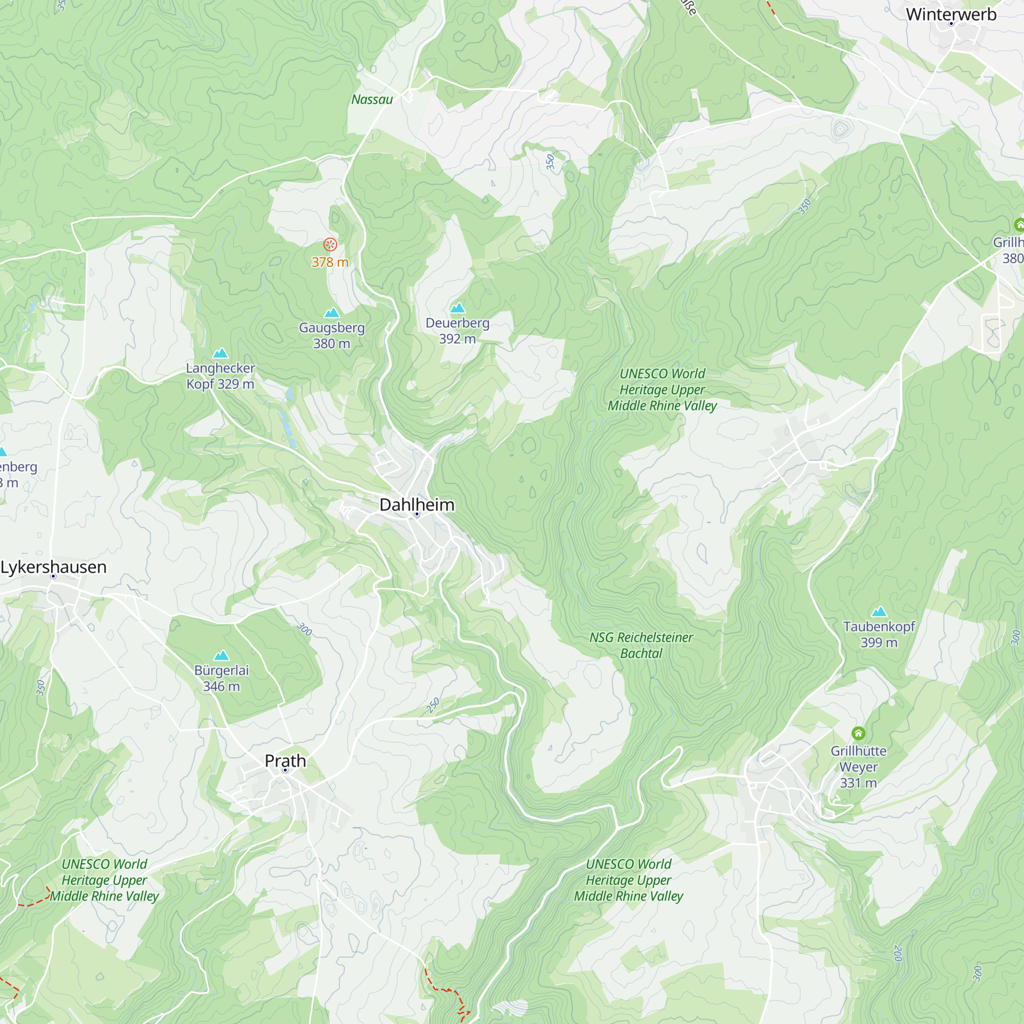 Schutzhütte Dahlheim map