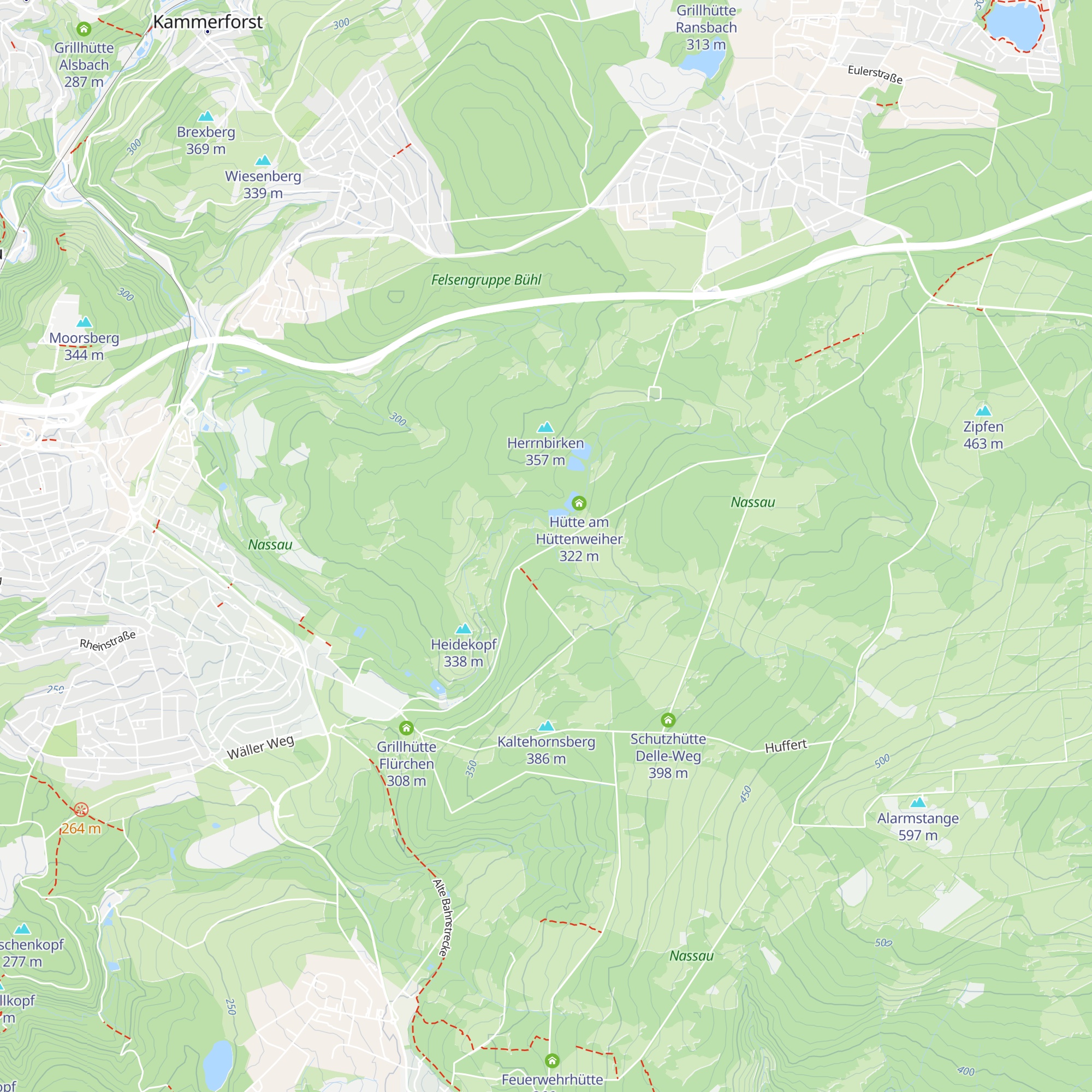 Schutzhütte am Vordersten Bach map
