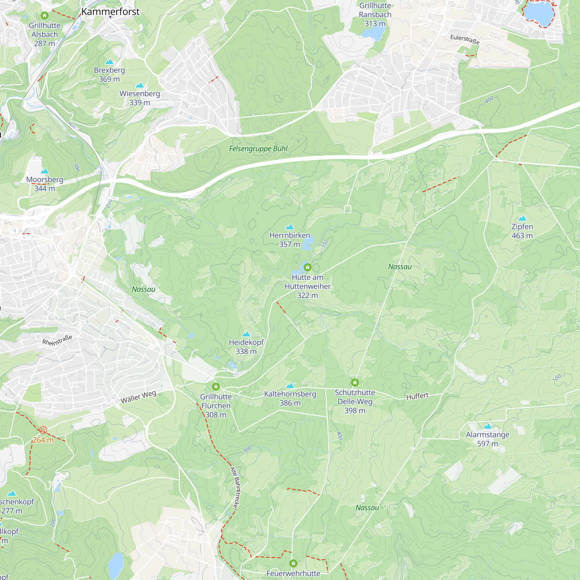 Schutzhütte am Vordersten Bach map