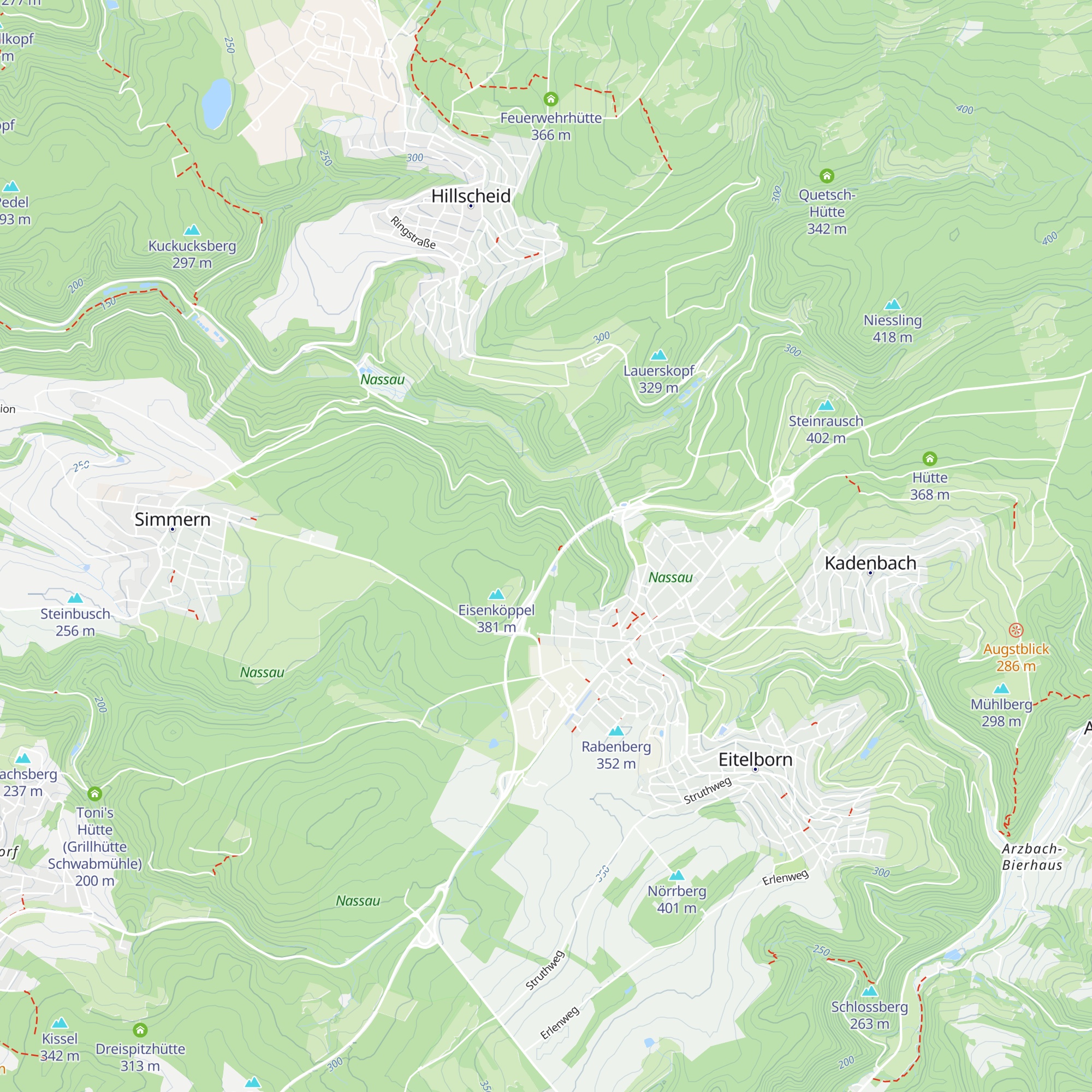 Schutzhütte "Zur schönen Aussicht" Neuhäusel map