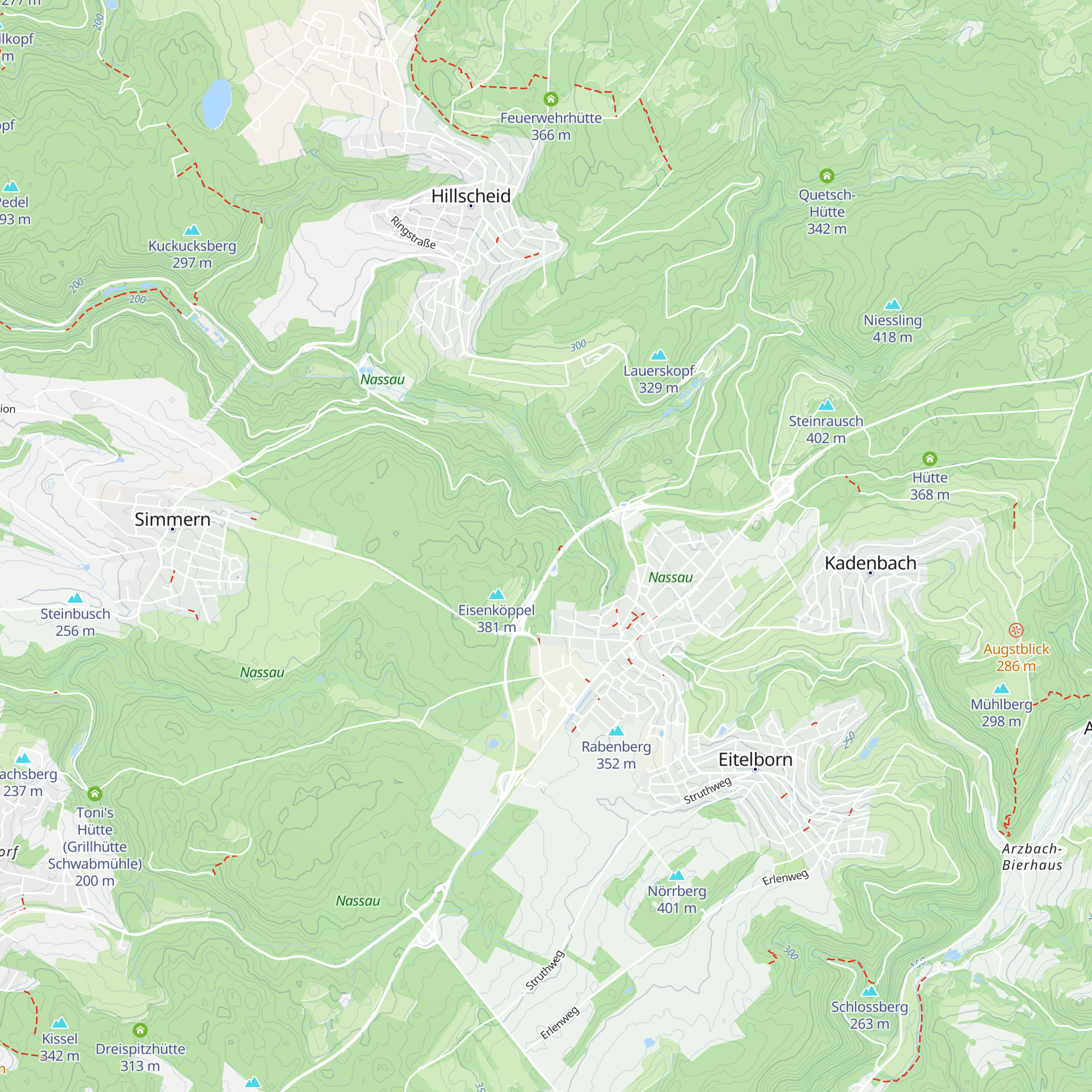 Schutzhütte "Zur schönen Aussicht" Neuhäusel map