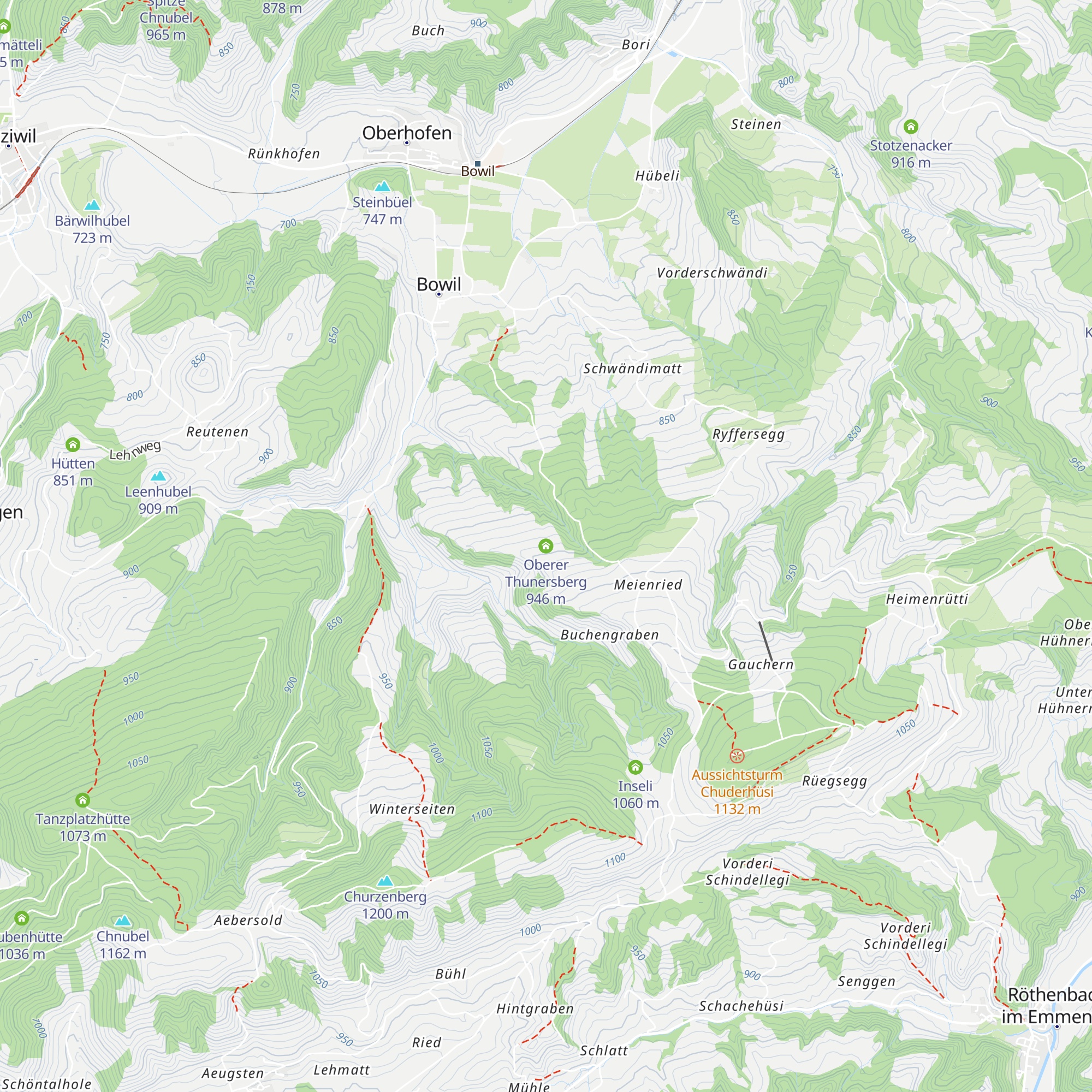 Oberer Thunersberg map