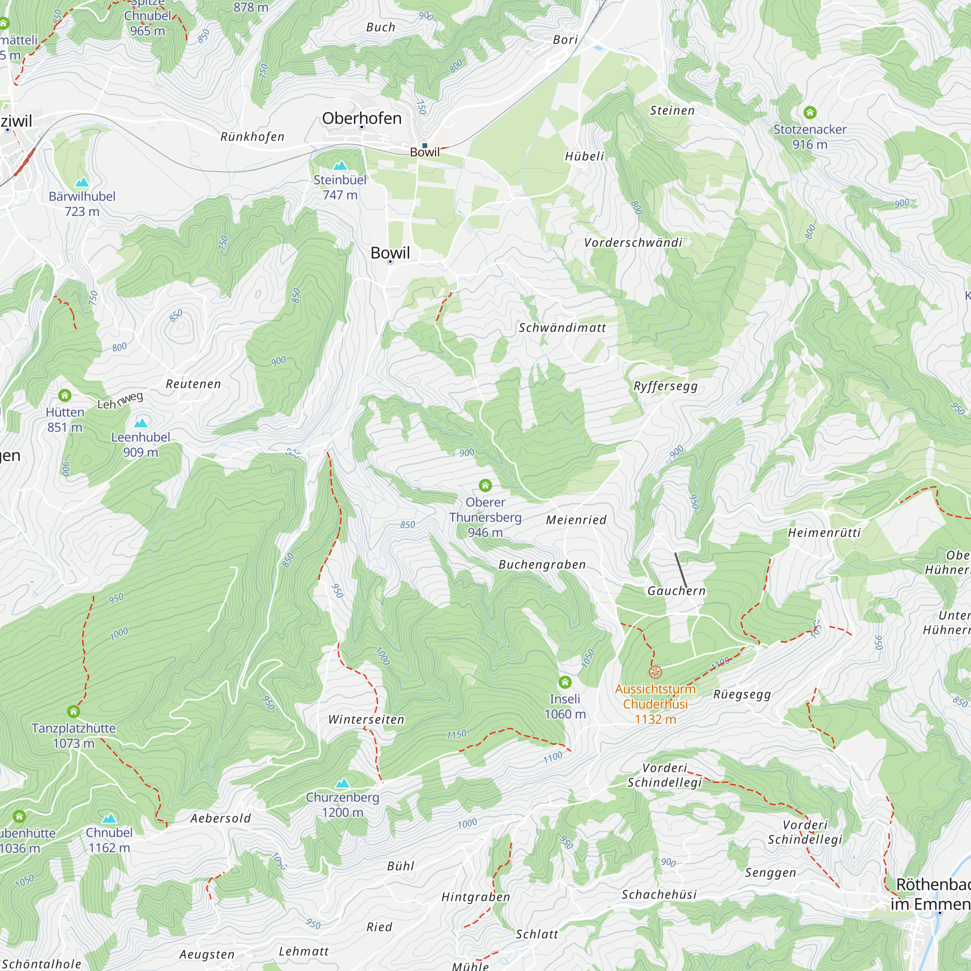 Oberer Thunersberg map
