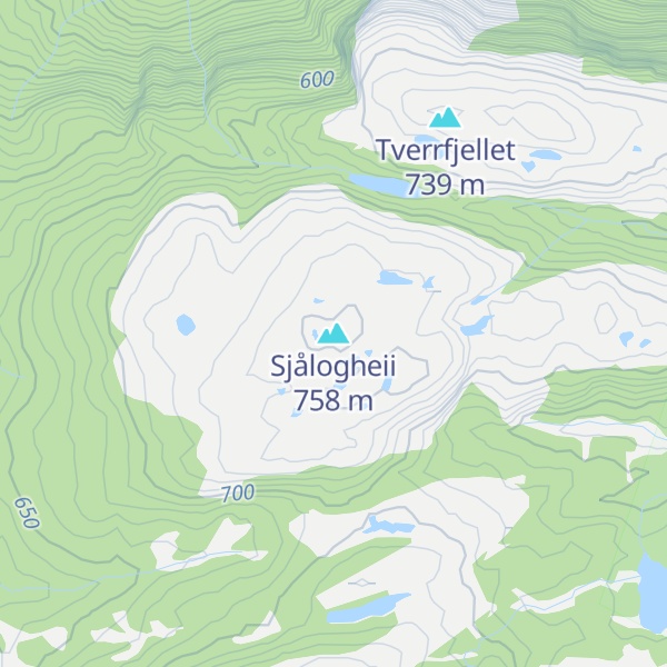Map of Sjålogheii