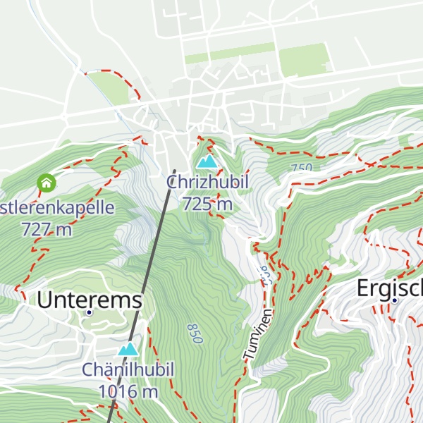 Map of Heidnischhubil