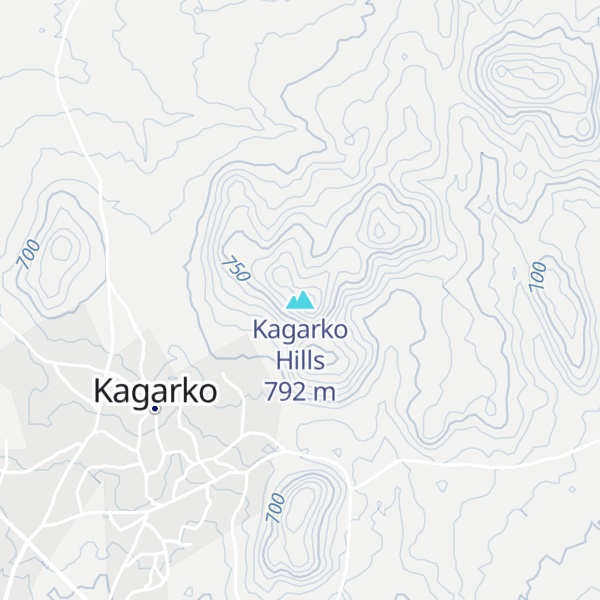 Map of Kagarko Hills