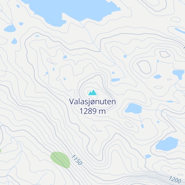 Map of Valasjønuten