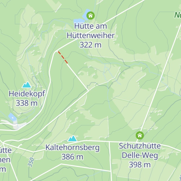 Map of Schutzhütte in den Strüthen