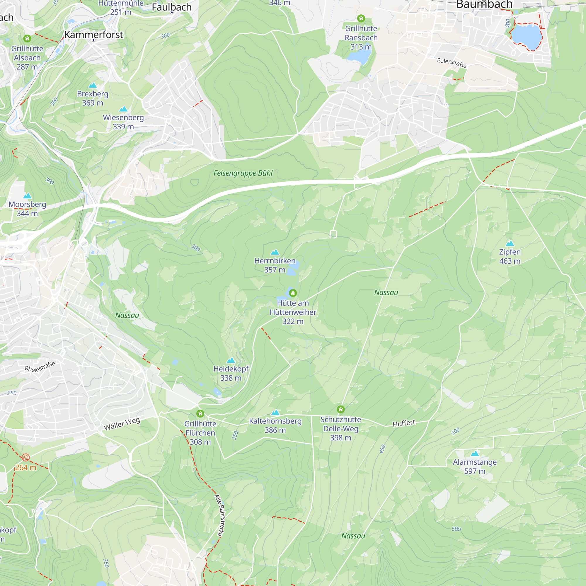 Hütte am Hüttenweiher map