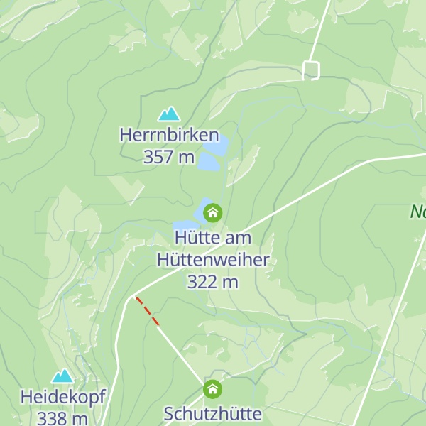 Map of Hütte am Hüttenweiher