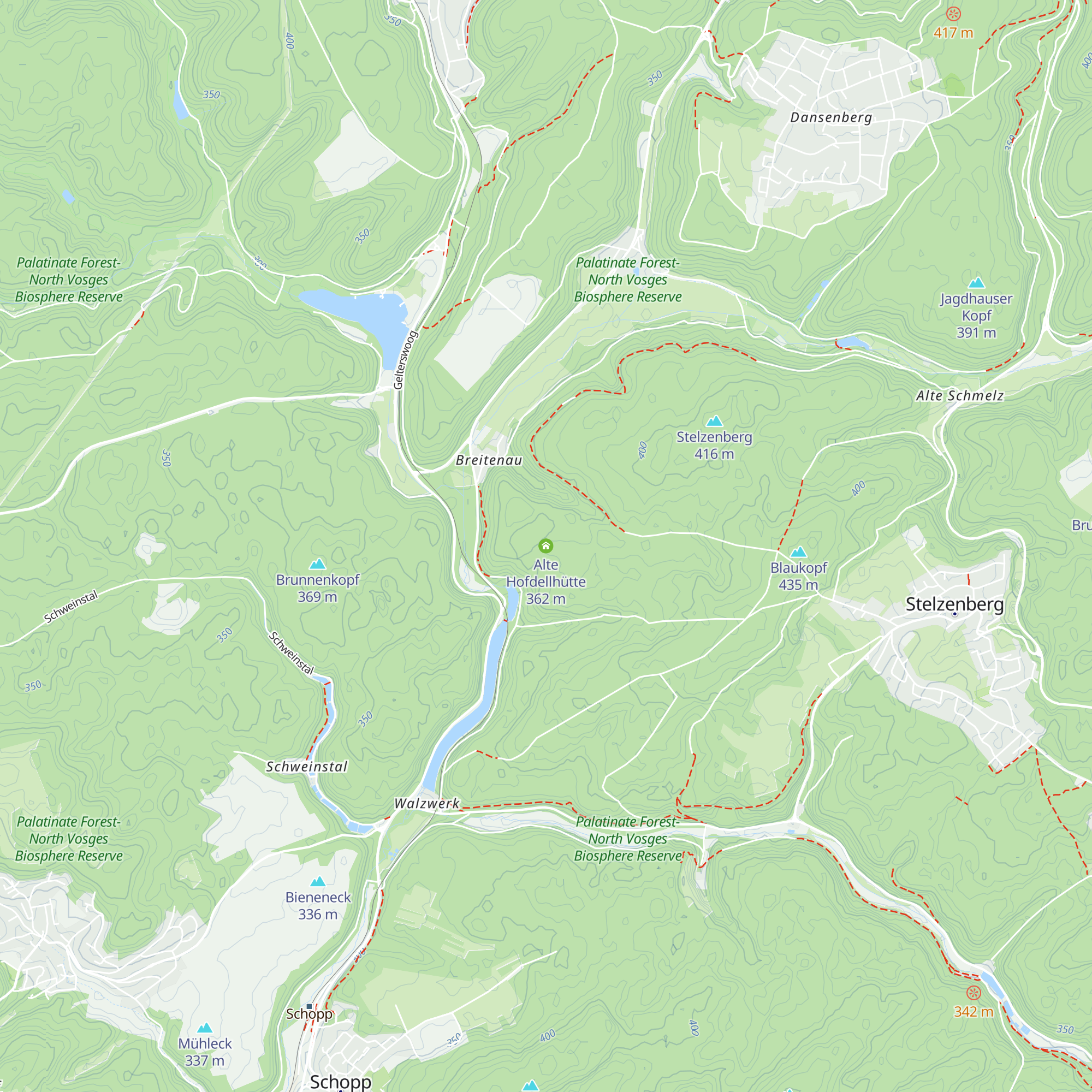 Alte Hofdellhütte map
