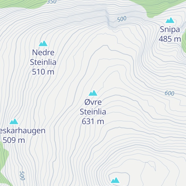 Map of Øvre Steinlia