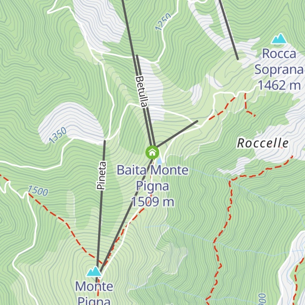 Map of Baita Monte Pigna