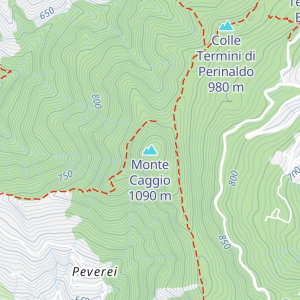 Map of Monte Caggio