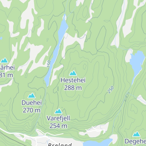 Map of Hestehei
