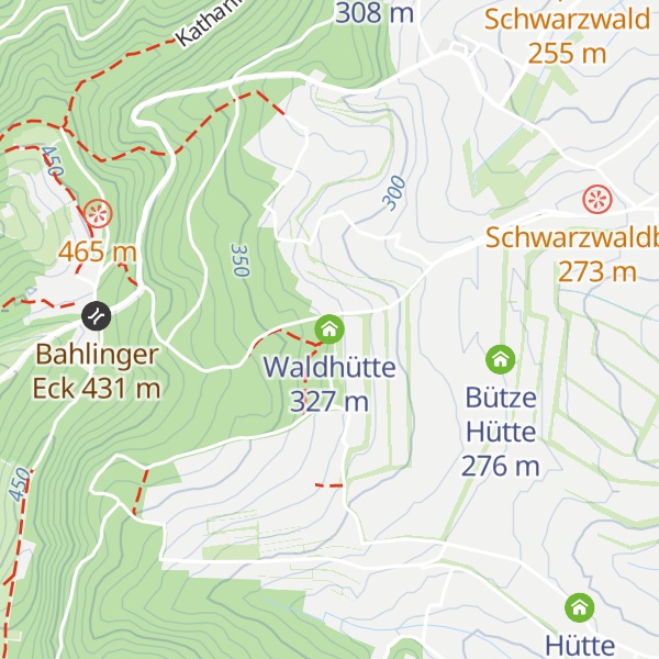 Map of Waldhütte