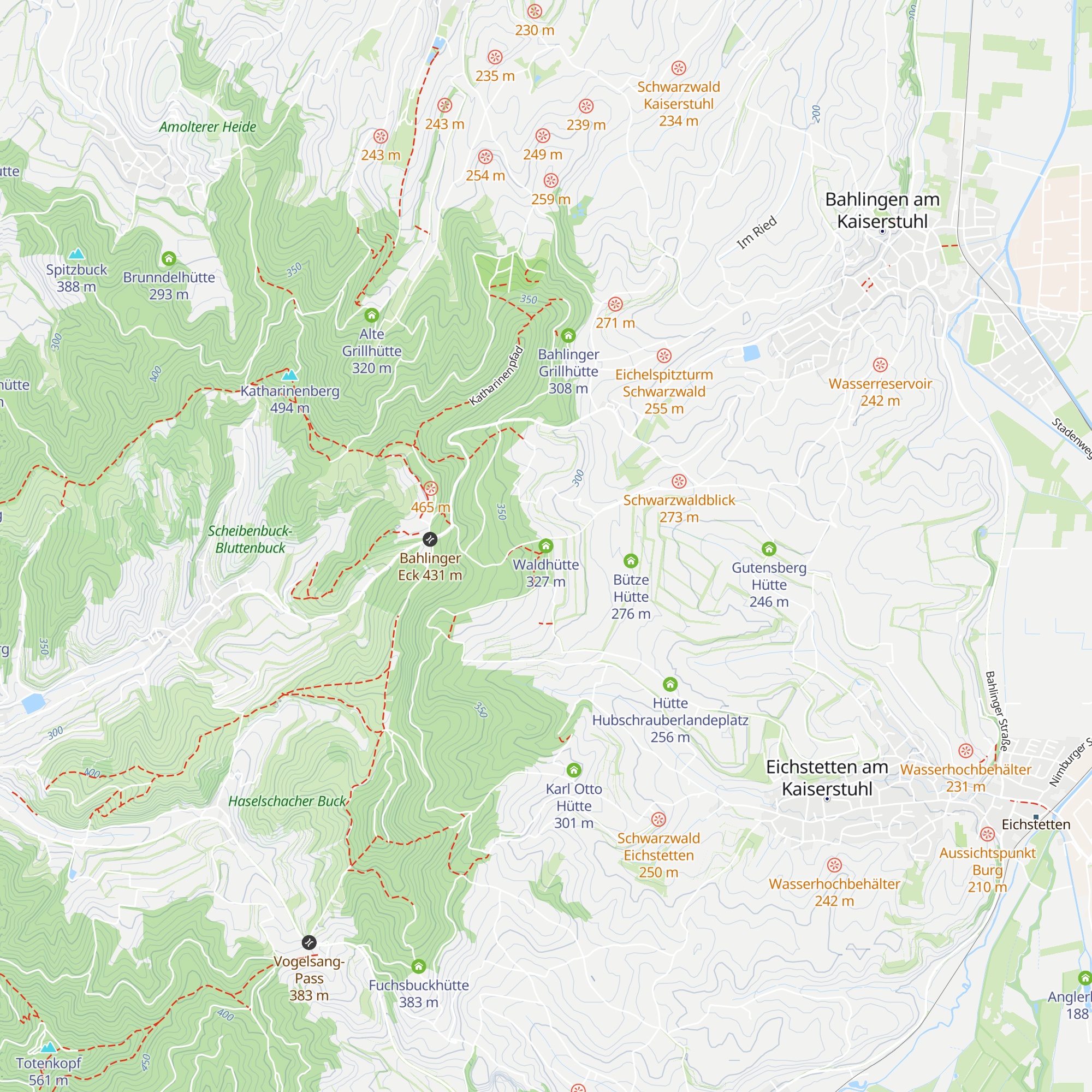 Waldhütte map