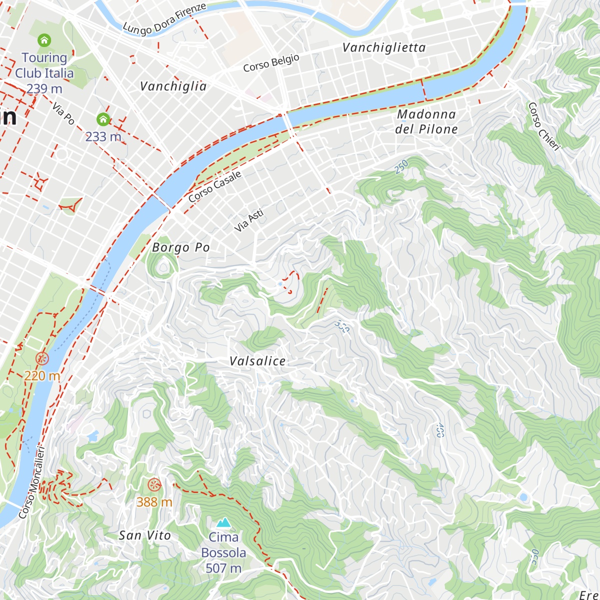 Belvedere Superiore map