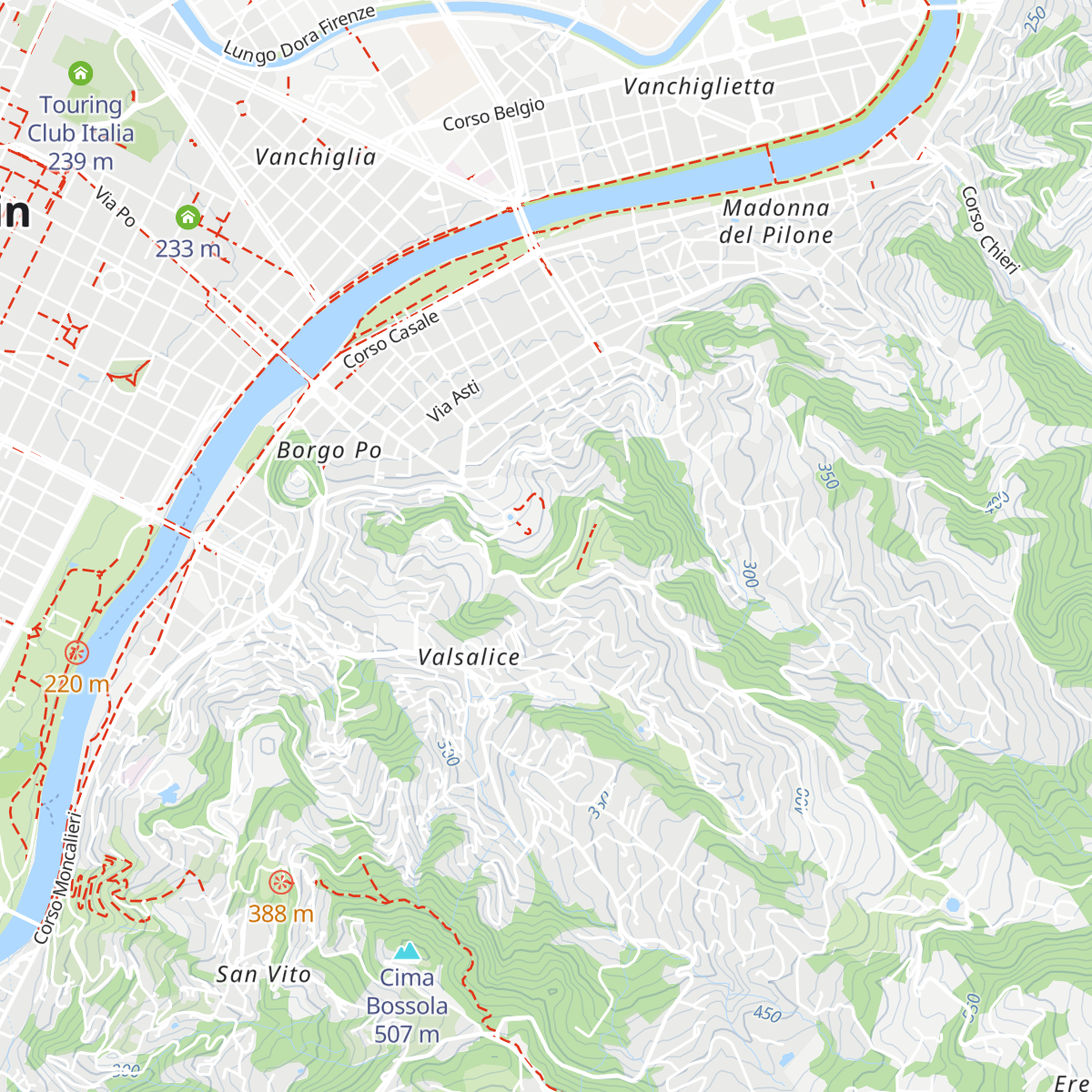 Belvedere Superiore map