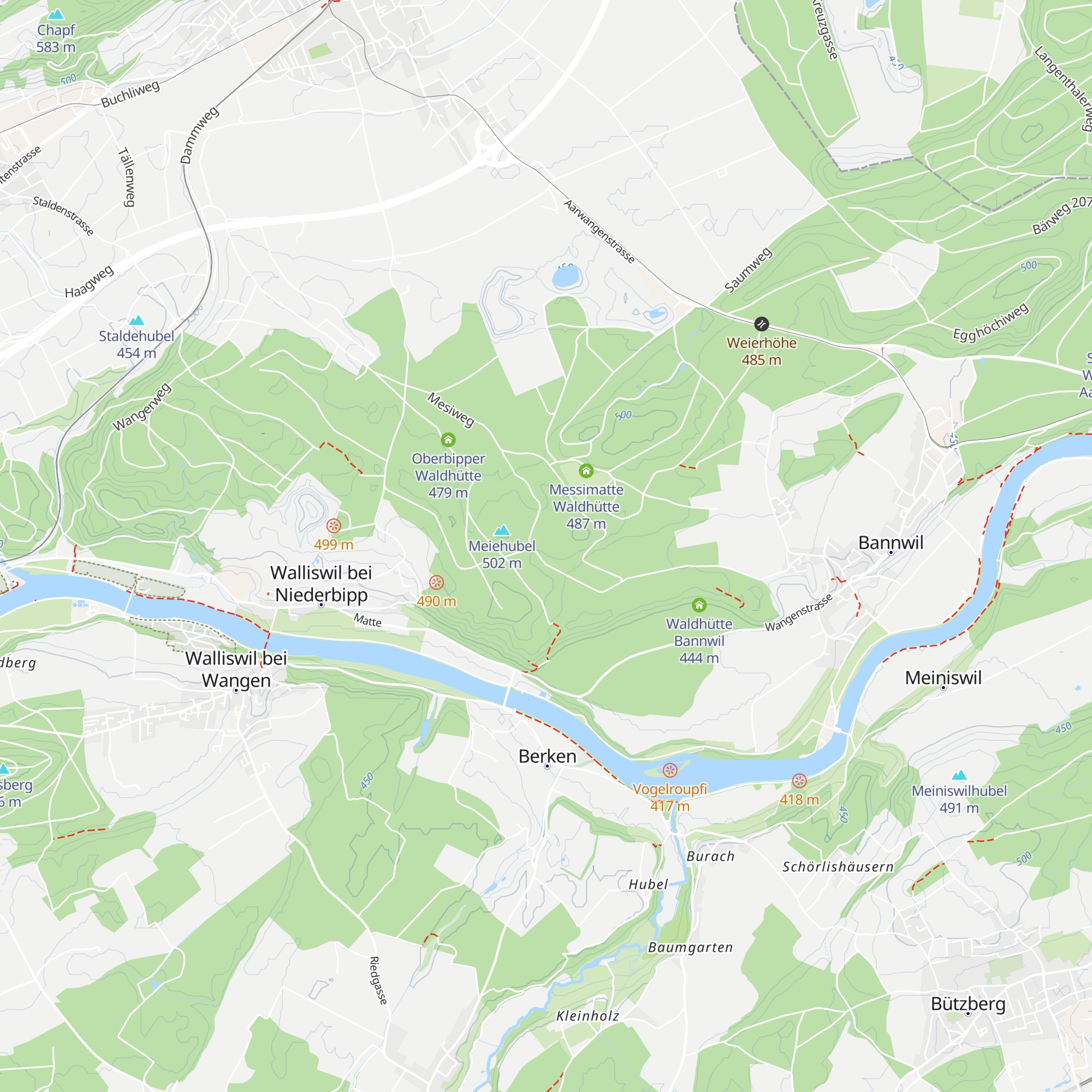 Wiedlisbacher Waldhütte map