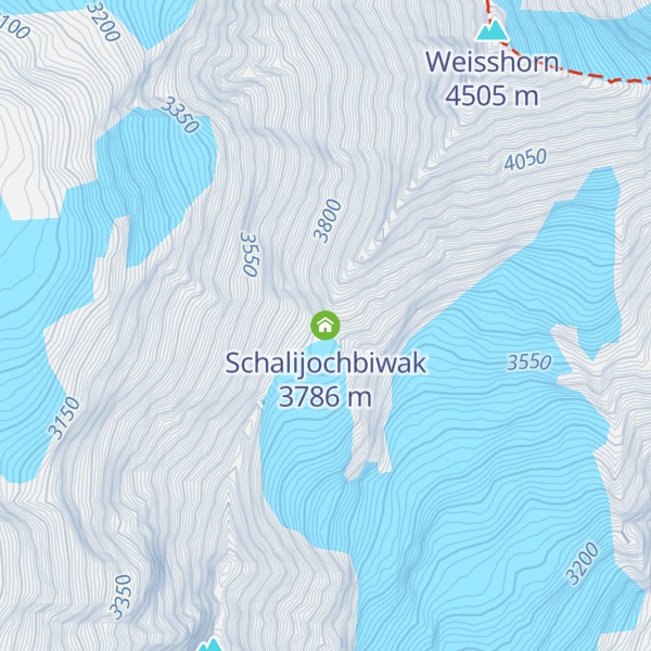 Map of Schalijochbiwak
